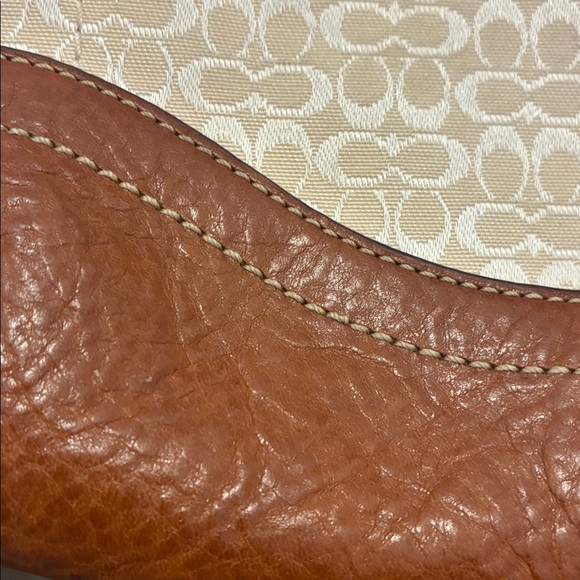 Coach cream and brown cognac crossbody Shoulder bag - Picture 9 of 9